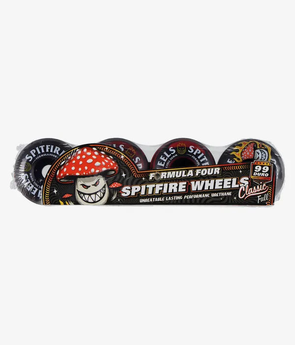 Spitfire Formula Four Shroom Bighead Classic Full Wheels (black red swirl) 56 mm 99A 4 Pack