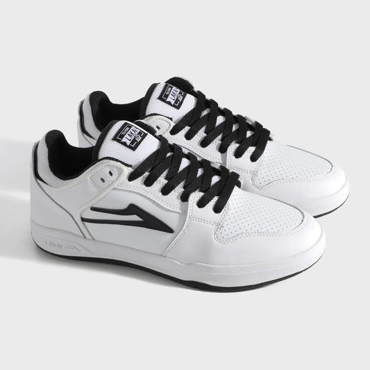 Lakai - Telford Low - White/Black Leather