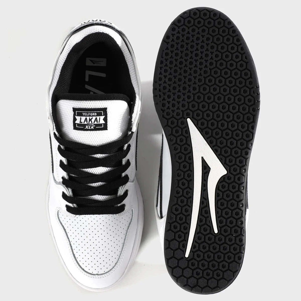 Lakai - Telford Low - White/Black Leather