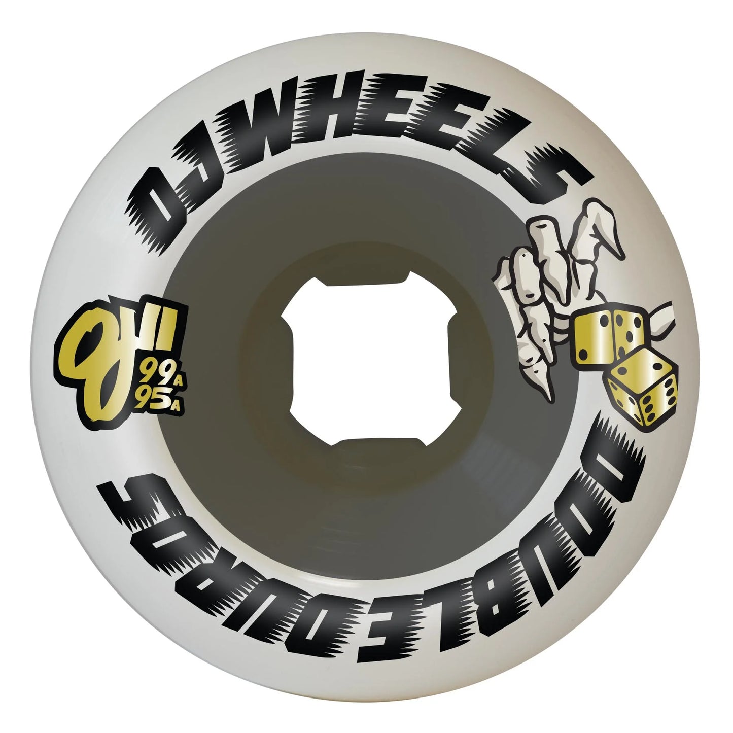 58mm Double Duro White Black Mini Combo 99a/95a OJ Skateboard Wheels