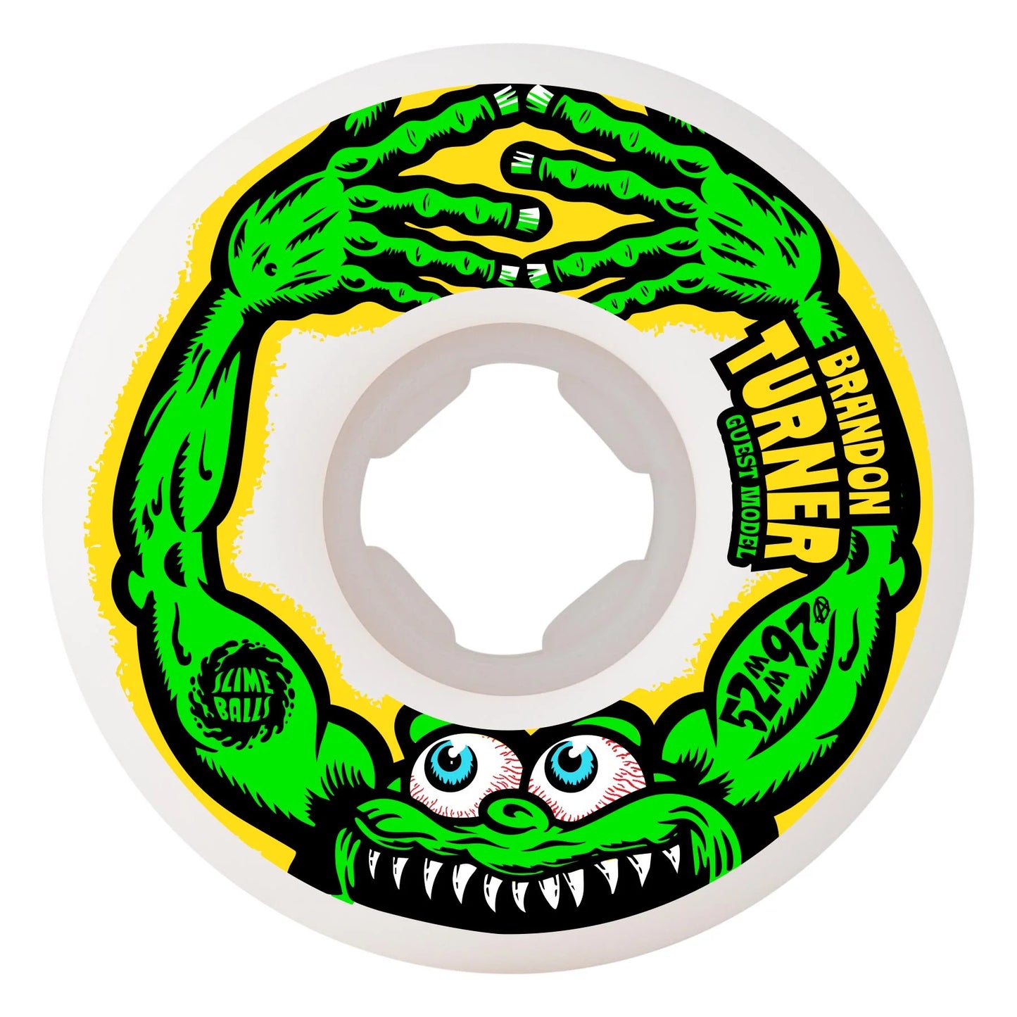 52mm Brandon Turner Chubbies 97a Slime Balls Skateboard Wheels