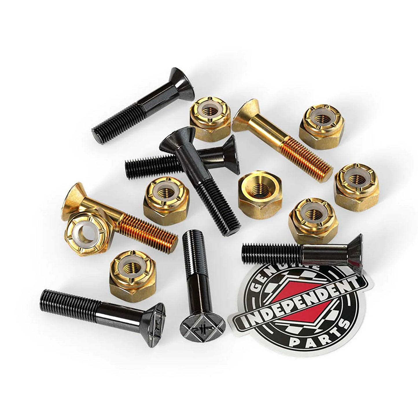 1in Phillips Independent Genuine Parts Black/Gold Hardware