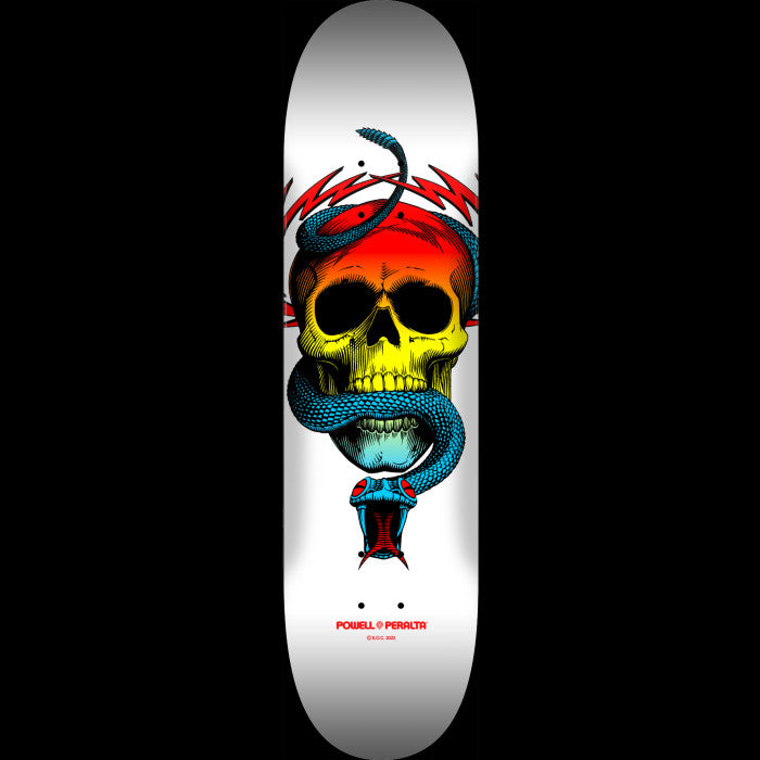 Powell Peralta McGill Skull & Snake Skateboard Yellow Fade / White - Shape 244 K20 - 8.0 x 32.08