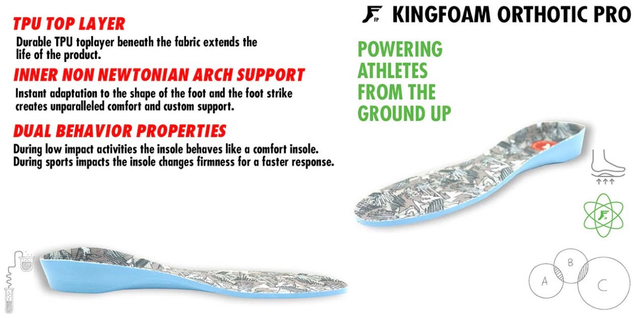 Kingfoam Orthotic Elite PRO FP Insoles