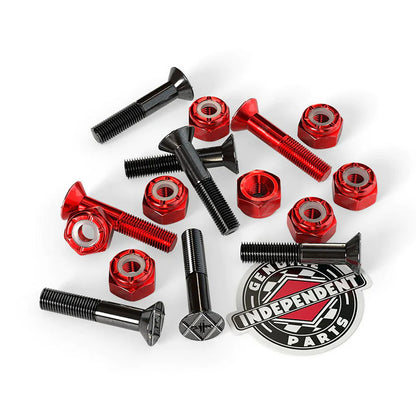 7/8in Phillips Independent Genuine Parts Black/Red Hardware