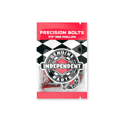 7/8in Phillips Independent Genuine Parts Black/Red Hardware