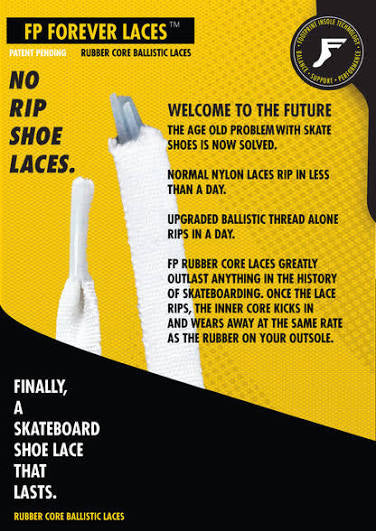 FP Forever lace rubber core ballistic shoe laces