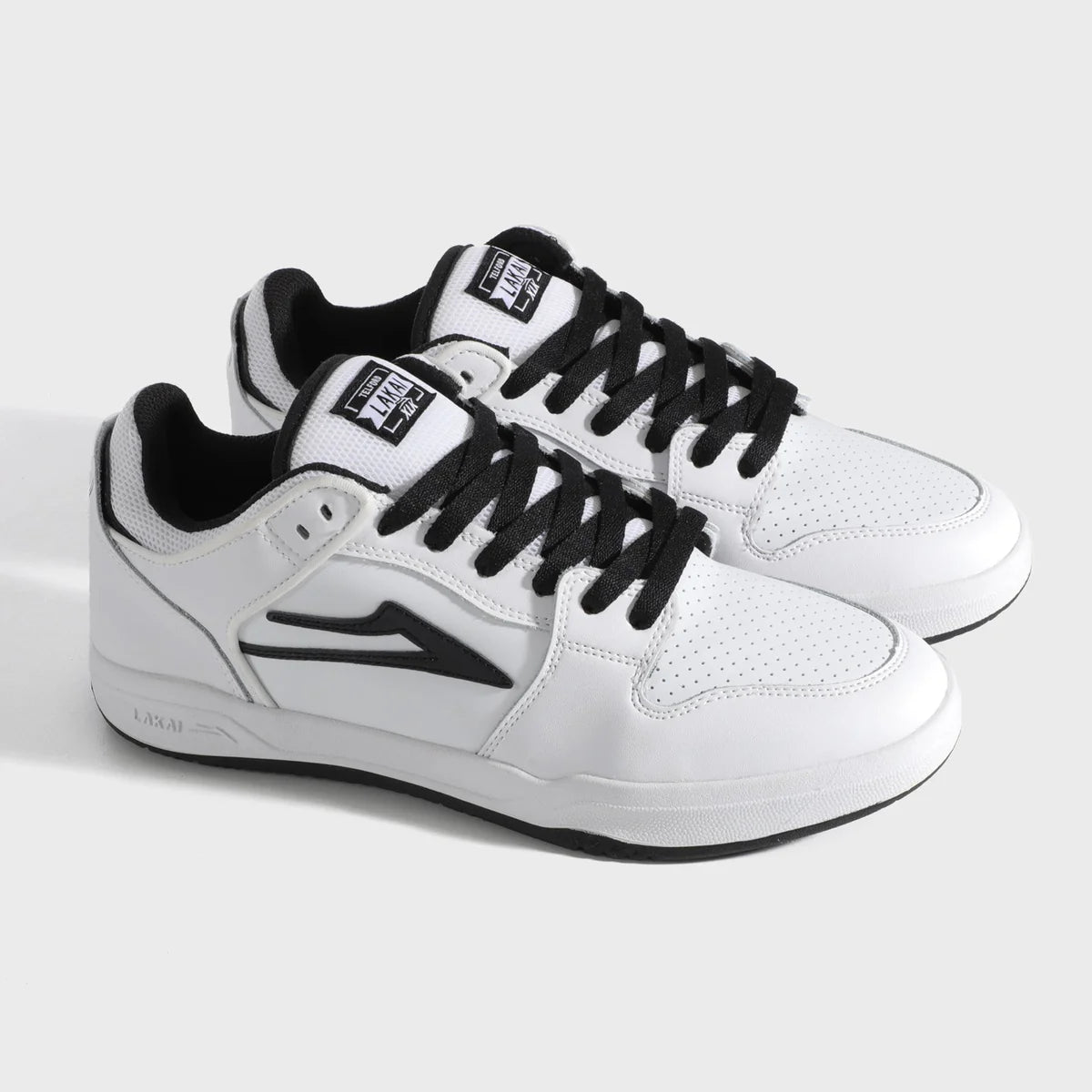 Lakai - Telford Low - White/Black Leather