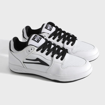 Lakai - Telford Low - White/Black Leather