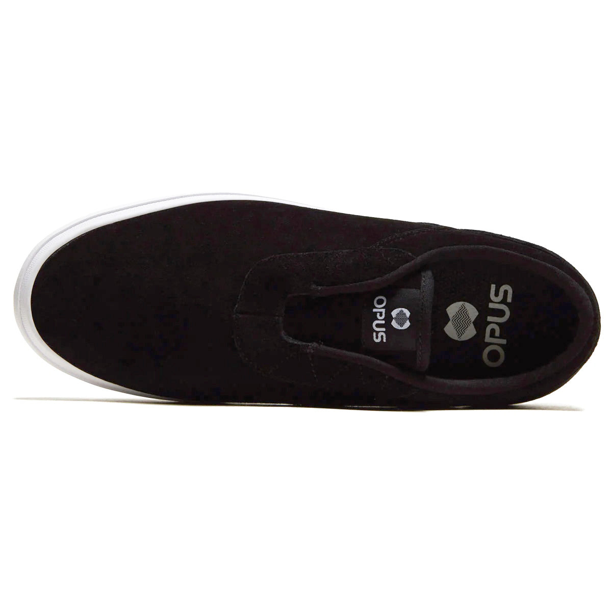 Honey Slip - Vulc - Black Suede / White
