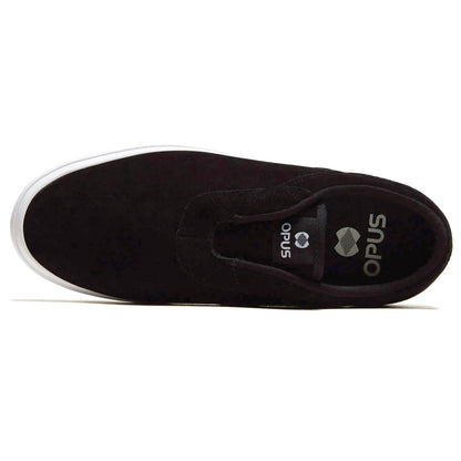 Honey Slip - Vulc - Black Suede / White